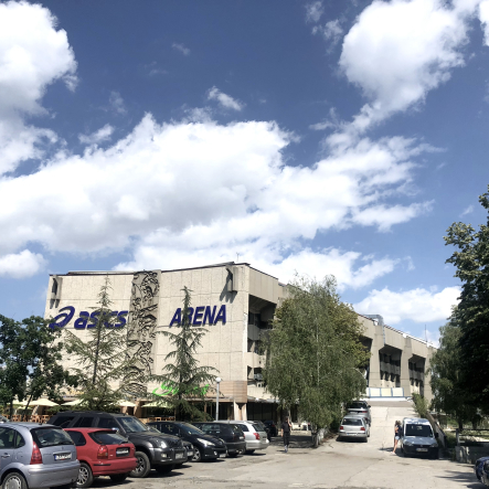 Doncho Vladishki Ivan Tatarov Former Sports Hall Festivalna today ASICS Arena SOSBRUTALISM